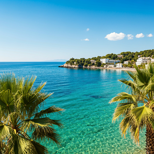 Vue panoramique de l'Hôtel Messonghi Beach à Corfou